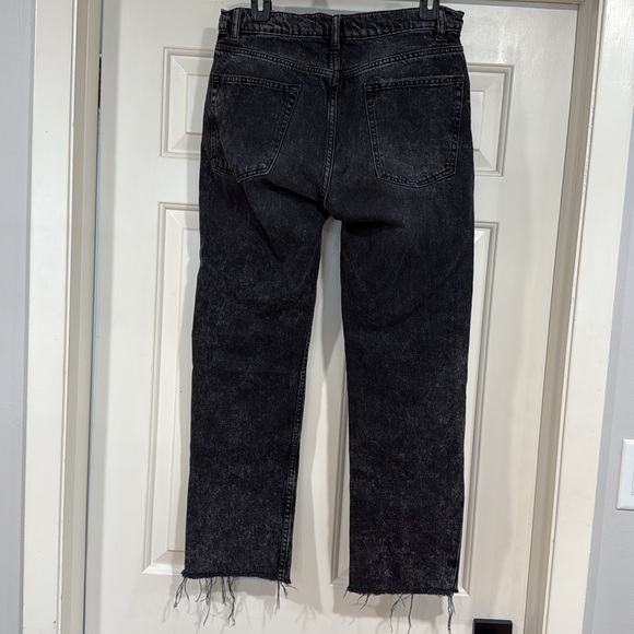 Free People Distressed Black Mom Jeans - Picture 7 of 9